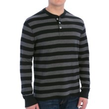 61%OFF メンズカジュアルシャツ 太字ストライプサーマルニットシャツ - 長袖（男性用） Bold Stripe Thermal-Knit Shirt - Long Sleeve (For Men)画像